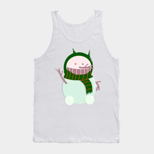 Unique desings referring to the christmas season- Snowman Tank Top